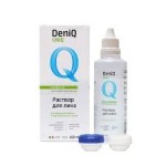 Раствор для ухода за контактными линзами, DenIQ (Деник) 100 мл Уник + контейнер для линз