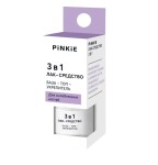 Лак для ногтей, PiNKiE (Пинки) 6 мл средство 3в1 (база - топ - укрепитель) для ослабленных ногтей