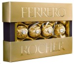 Конфеты, Ferrero Rocher (Ферреро Роше) 125 г 1 шт Премиум хрустящие из молочного шоколада с начинкой из крема и лесного ореха 10 конфет коробка