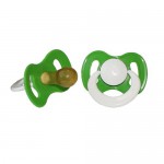 Соска-пустышка, 1 шт бантик с кольцом коробка