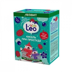 Кисель 12 г 5 шт. Леовит Лео Кидс при простуде для детей с 12 мес и родителей пакетики