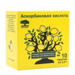 Аскорбиновая кислота, порошок для приготовления раствора для приема внутрь 2.5 г 10 шт ЛС пакеты