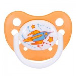 Соска-пустышка силиконовая, Курносики 1 шт арт. 13073 Ракета ортодонтическая с 3 мес
