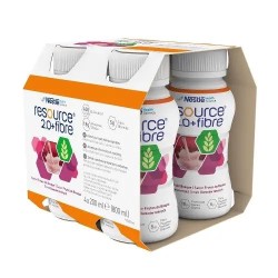 Смесь для энтерального питания 4 шт. Ресурс 2.0+Файбер 200 мл лесные ягоды флакон