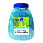 Соль для ванн, SPA By Lara (Спа Бай Лара) 1000 г Антистресс энд CPA с мелиссой ПЭТ