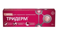 Тридерм мазь д/наружн. прим. 0.5 мг/г+1 мг/г+10 мг/г 15 г 1 шт.