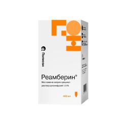 Реамберин, раствор для инфузий 1.5% 400 мл 1 шт бутылки