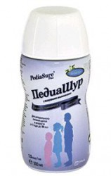 Смесь для энтерального питания Педиашур 1.0 ккал/мл с пищевыми волокнами ваниль 200 мл