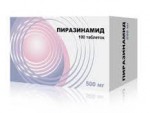 Пиразинамид, таблетки 500 мг 100 шт
