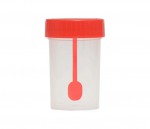 Контейнер для биопроб, 30 мл стерильный с ложкой-шпателем в индивид. упак.