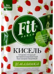 Кисель 30 г Fit Parad витаминизированный земляника без сахара